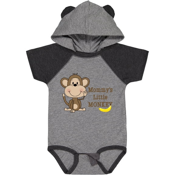 Inktastic Mommy's Little Monkey Boys or Girls Baby Bodysuit