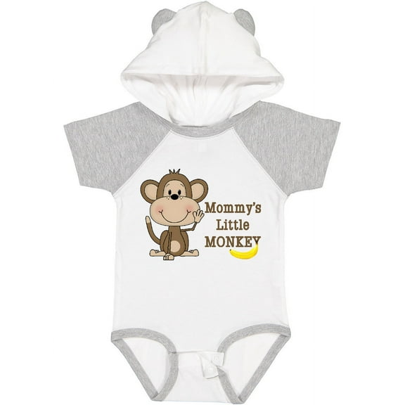 Inktastic Mommy's Little Monkey Boys or Girls Baby Bodysuit