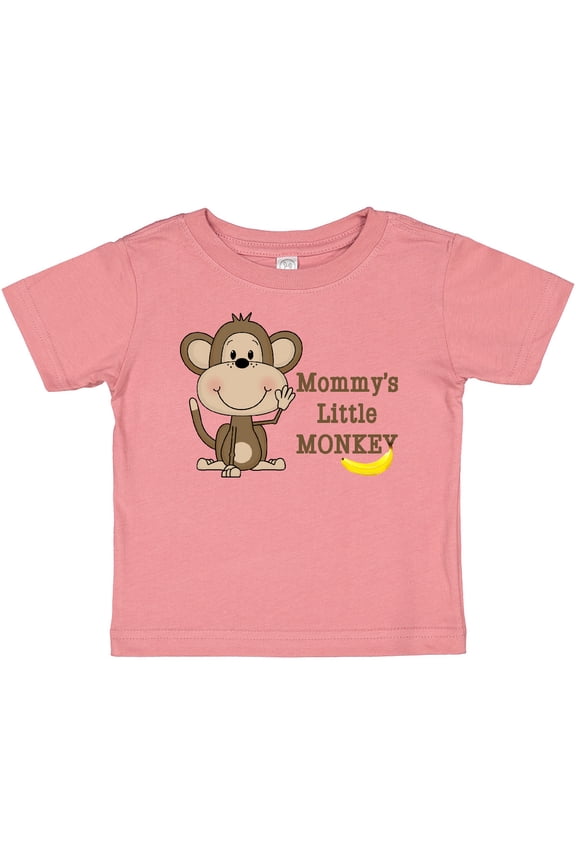 Mommy's Little Monkey Boys or Girls Baby T-Shirt