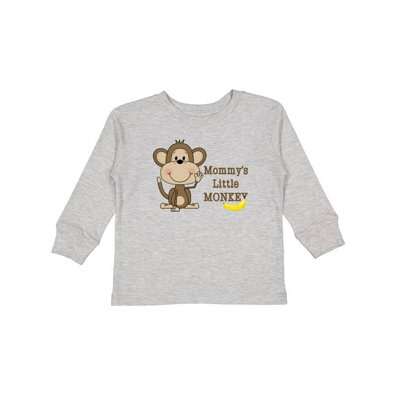 Inktastic Mommy's Little Monkey Boys or Girls Long Sleeve Toddler T-Shirt