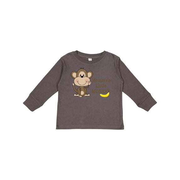 Inktastic Mommy's Little Monkey Boys or Girls Long Sleeve Toddler T-Shirt