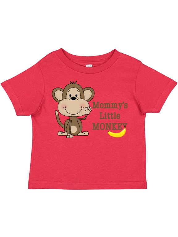 Mommy's Little Monkey Boys or Girls Toddler T-Shirt