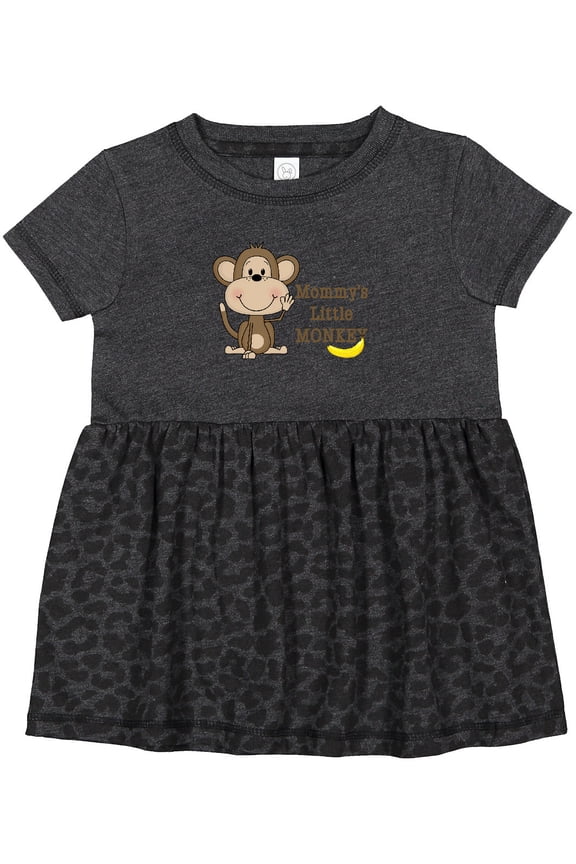 Mommy's Little Monkey Girls Baby Dress