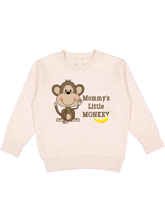 Mommy's Little Monkey Toddler Sweatshirt