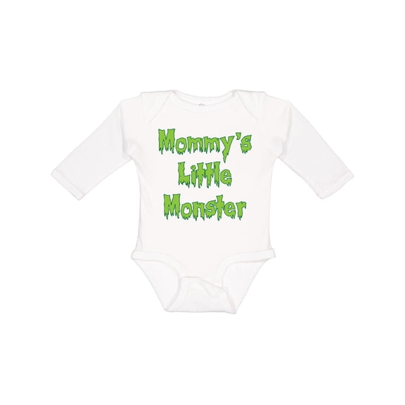 Inktastic Mommy's Little Monster Boys or Girls Long Sleeve Baby Bodysuit