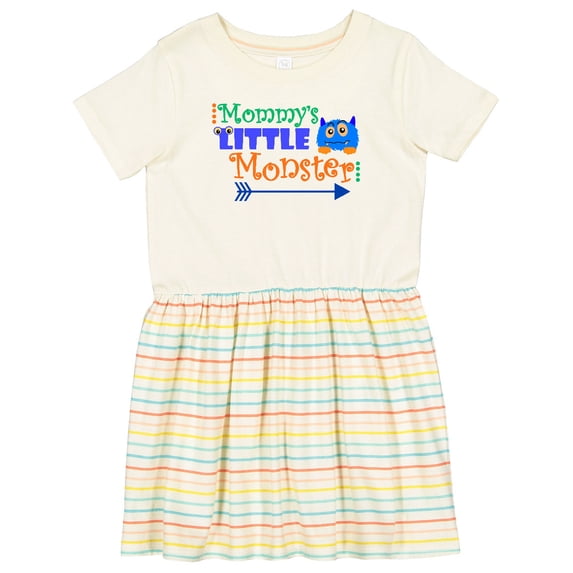 Inktastic Mommy's Little Monster Girls Toddler Dress