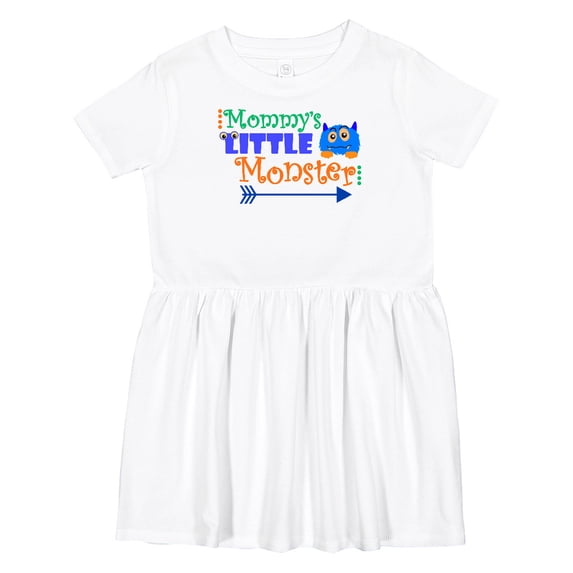 Inktastic Mommy's Little Monster Girls Toddler Dress
