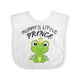 thumbnail image 1 of Inktastic Mommy's Little Prince Cute Frog Boys Baby Bib, 1 of 4