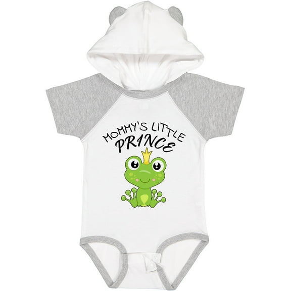 Inktastic Mommy's Little Prince Cute Frog Boys Baby Bodysuit