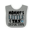 thumbnail image 1 of Inktastic Mommy's Little Tax Deduction Blue Hearts Boys or Girls Baby Bib, 1 of 4