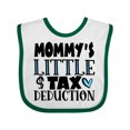 thumbnail image 1 of Inktastic Mommy's Little Tax Deduction Blue Hearts Boys or Girls Baby Bib, 1 of 4