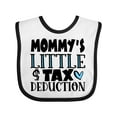 thumbnail image 1 of Inktastic Mommy's Little Tax Deduction Blue Hearts Boys or Girls Baby Bib, 1 of 4