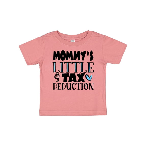 Inktastic Mommy's Little Tax Deduction Blue Hearts Boys or Girls Baby T-Shirt