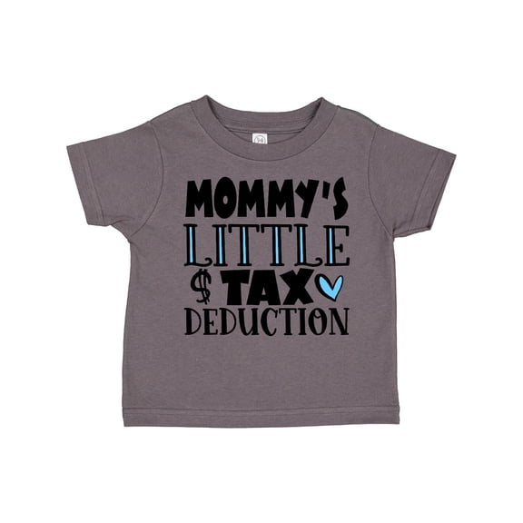 Inktastic Mommy's Little Tax Deduction Blue Hearts Boys or Girls Toddler T-Shirt