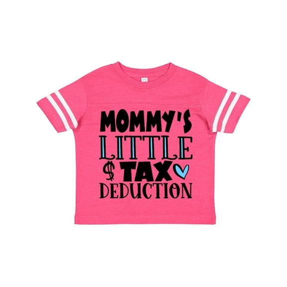 Inktastic Mommy's Little Tax Deduction Blue Hearts Boys or Girls Toddler T-Shirt