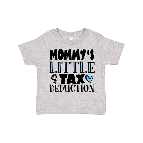 Inktastic Mommy's Little Tax Deduction Blue Hearts Boys or Girls Toddler T-Shirt