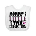 thumbnail image 1 of Inktastic Mommy's Little Tax Deduction Pink Hearts Boys or Girls Baby Bib, 1 of 4
