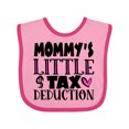 thumbnail image 1 of Inktastic Mommy's Little Tax Deduction Pink Hearts Boys or Girls Baby Bib, 1 of 4