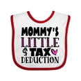 thumbnail image 1 of Inktastic Mommy's Little Tax Deduction Pink Hearts Boys or Girls Baby Bib, 1 of 4