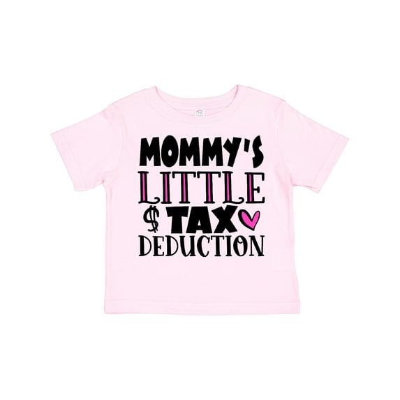 Inktastic Mommy's Little Tax Deduction Pink Hearts Boys or Girls Toddler T-Shirt