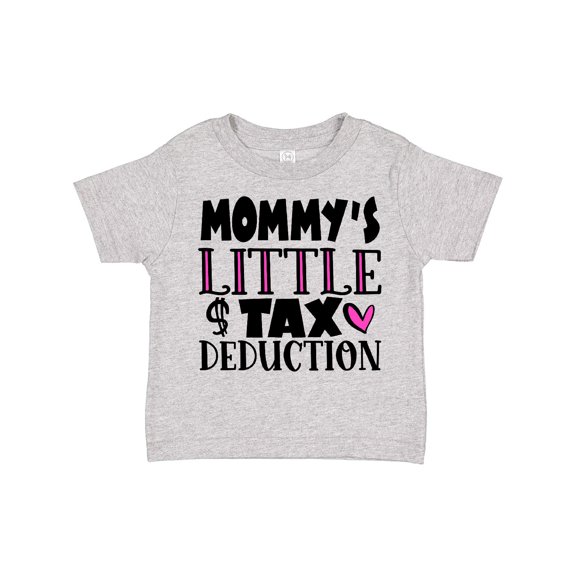 Inktastic Mommy's Little Tax Deduction Pink Hearts Boys or Girls Toddler T-Shirt