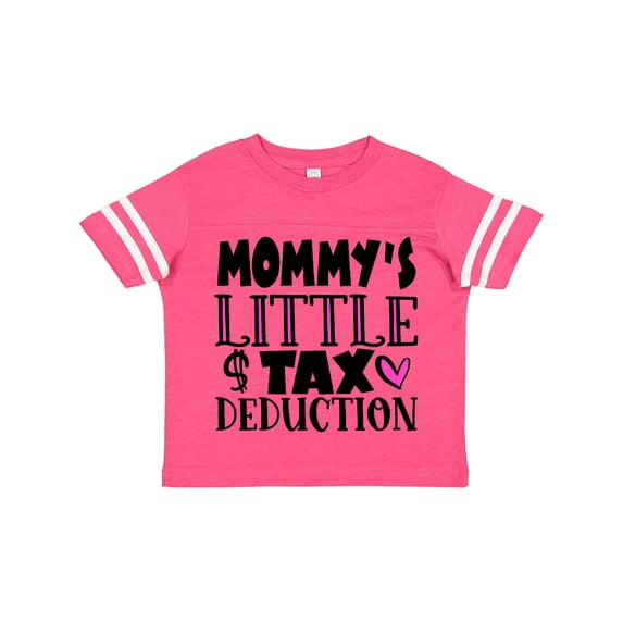 Inktastic Mommy's Little Tax Deduction Pink Hearts Boys or Girls Toddler T-Shirt