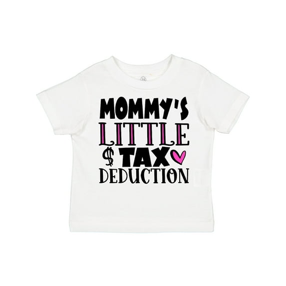 Inktastic Mommy's Little Tax Deduction Pink Hearts Boys or Girls Toddler T-Shirt