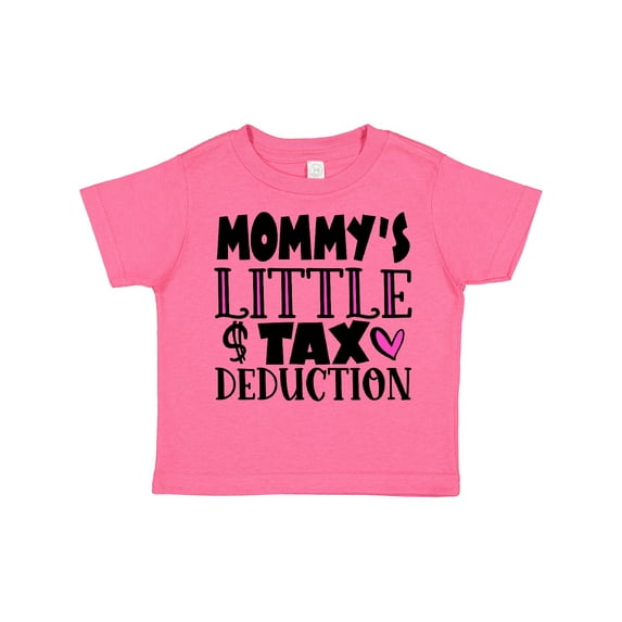 Inktastic Mommy's Little Tax Deduction Pink Hearts Boys or Girls Toddler T-Shirt