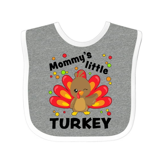 Inktastic Mommy's Little Turkey Boys or Girls Baby Bib