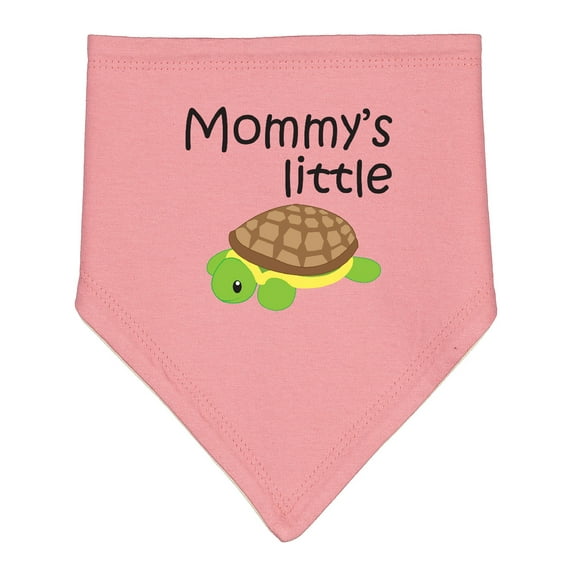 Inktastic Mommy's Little Turtle Baby Bandana Bib