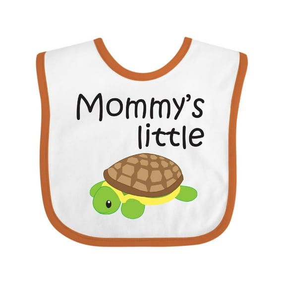 Inktastic Mommy's Little Turtle Boys or Girls Baby Bib