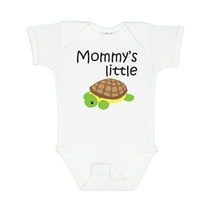 Inktastic Mommy's Little Turtle Boys or Girls Baby Bodysuit