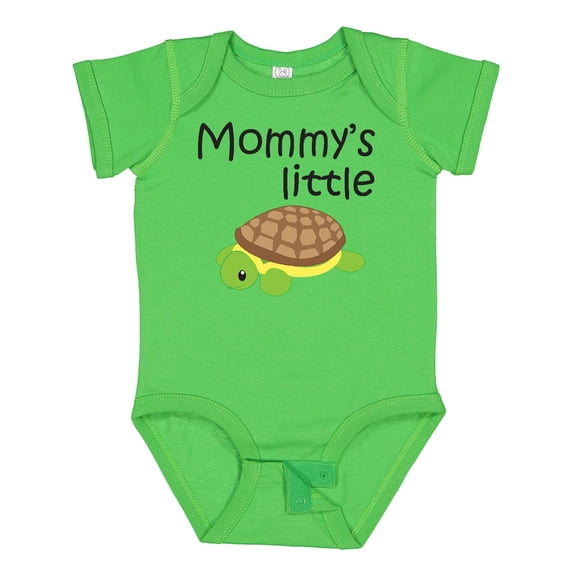 Inktastic Mommy's Little Turtle Boys or Girls Baby Bodysuit