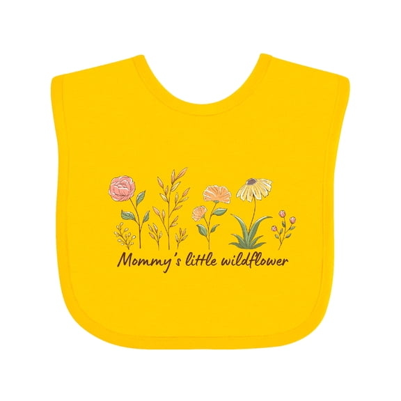 Inktastic Mommy's Little Wildflower Boys or Girls Baby Bib