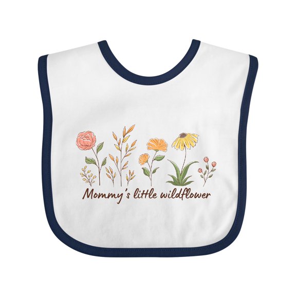 Inktastic Mommy's Little Wildflower Boys or Girls Baby Bib