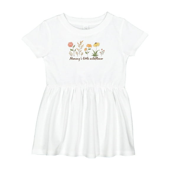 Inktastic Mommy's Little Wildflower Girls Baby Dress
