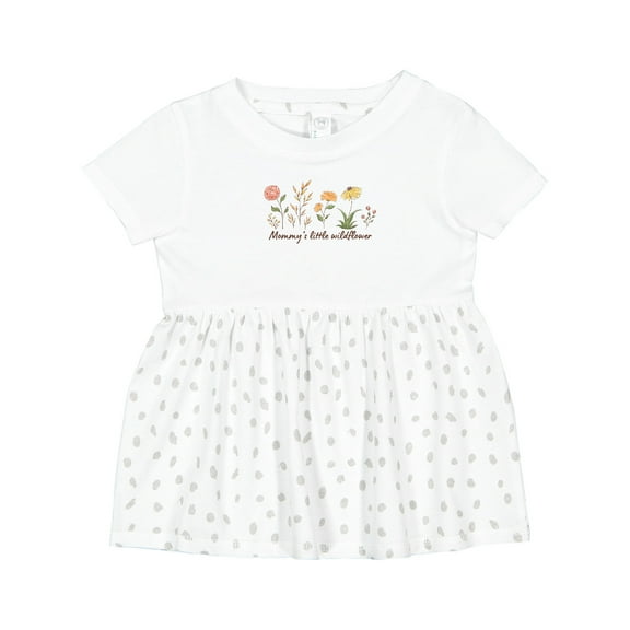 Inktastic Mommy's Little Wildflower Girls Baby Dress