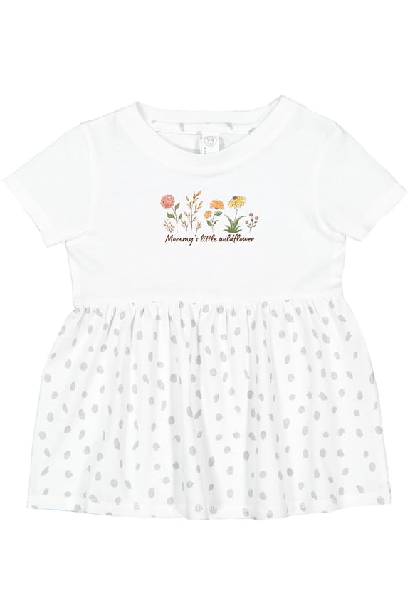 Mommy's Little Wildflower Girls Baby Dress