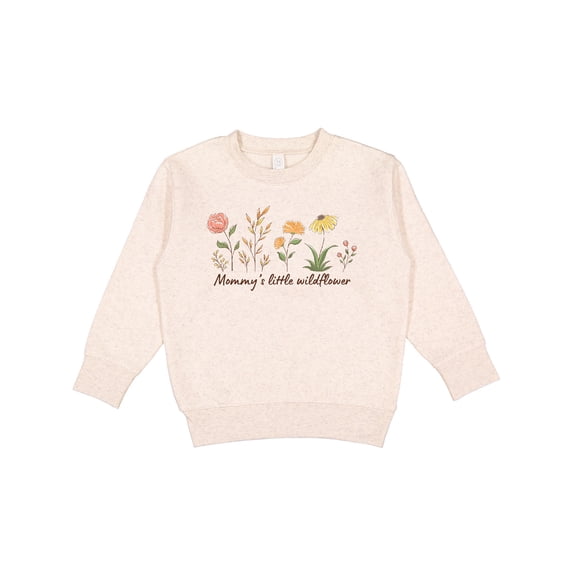 Inktastic Mommy's Little Wildflower Toddler Sweatshirt