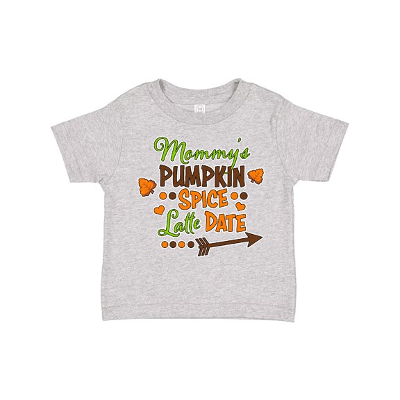 Inktastic Mommy's Pumpkin Spice Latte Date Boys or Girls Toddler T-Shirt