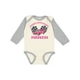thumbnail image 1 of Inktastic Mommy's Racing Princess Pink Race Car Boys or Girls Long Sleeve Baby Bodysuit, 1 of 5