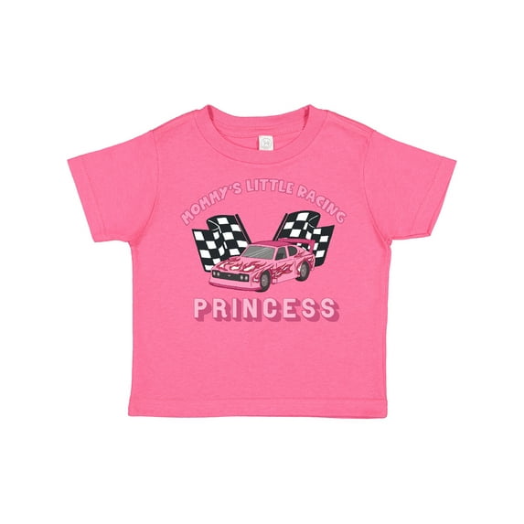 Inktastic Mommy's Racing Princess Pink Race Car Boys or Girls Toddler T-Shirt