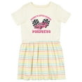 thumbnail image 1 of Inktastic Mommy's Racing Princess Pink Race Car Girls Toddler Dress, 1 of 5