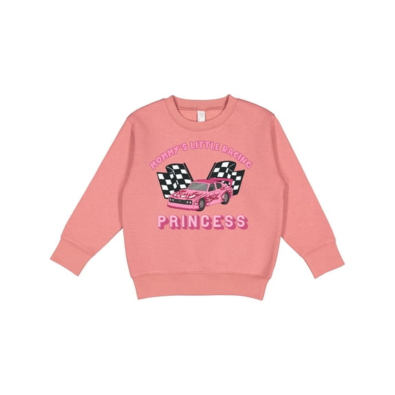 Inktastic Mommy's Racing Princess Pink Race Car Toddler Sweatshirt