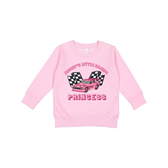 Inktastic Mommy's Racing Princess Pink Race Car Toddler Sweatshirt