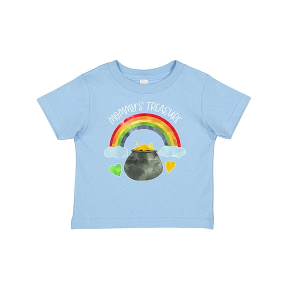 Inktastic Mommy's Treasure St. Patrick's Day Rainbow and Gold Boys or Girls Baby T-Shirt