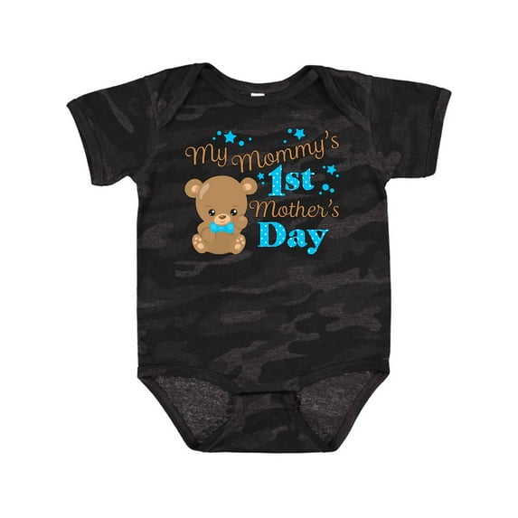 Inktastic Mommys 1st Mothers Day-cute Baby Bear Boys or Girls Baby Bodysuit