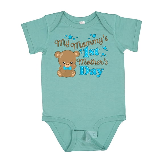 Inktastic Mommys 1st Mothers Day-cute Baby Bear Boys or Girls Baby Bodysuit