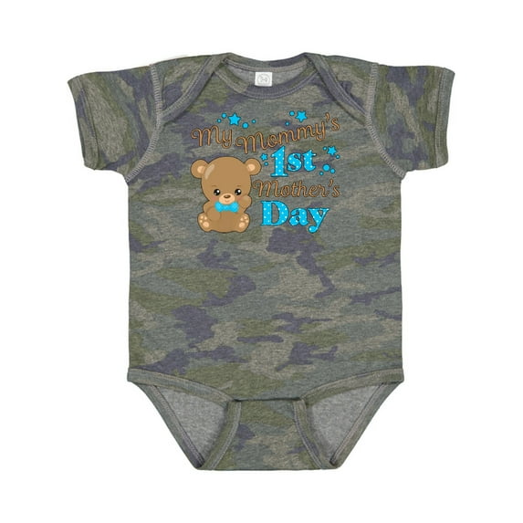 Inktastic Mommys 1st Mothers Day-cute Baby Bear Boys or Girls Baby Bodysuit