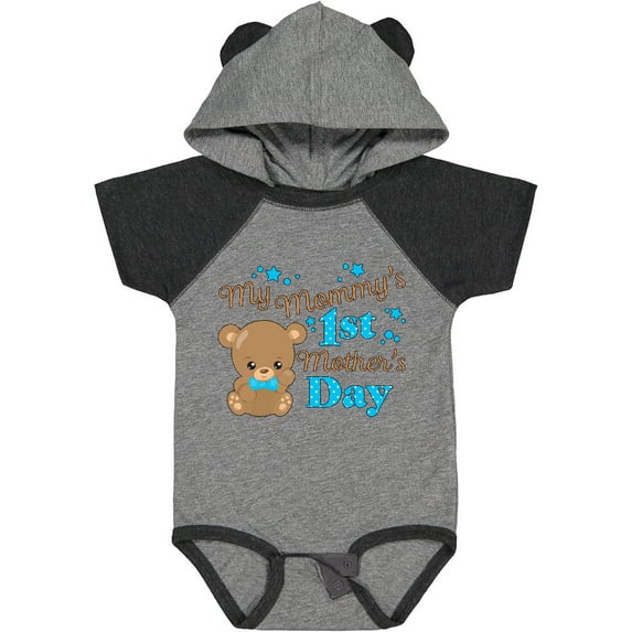 Inktastic Mommys 1st Mothers Day-cute Baby Bear Boys or Girls Baby Bodysuit